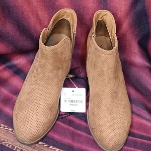 St. John's Bay Tan Ankle Booties